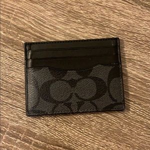 Authentic COACH cardholder (back signature canvas)